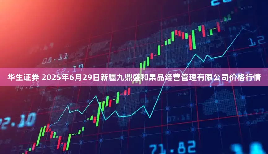 华生证券 2025年6月29日新疆九鼎盛和果品经营管理有限公司价格行情